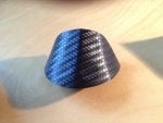 Steering wheel buttons before holes cut.JPG